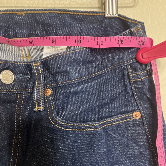 Vintage Levi's 501 Jeans 30x30 Dark Wash Button Fly 2003 - Picture 9 of 16